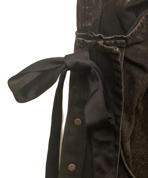 H&M（エイチアンドエム）H&M (エイチアンドエム) LORENA SARAVIA ブラウンフェードギミックデニムパンツ ブラウン サイズ:SIZE　Mの古着・服飾アイテム