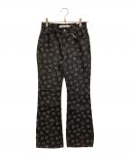 Matin Kimマーティン・キム）の古着「ジャガードデニムパンツ」｜ブラック
