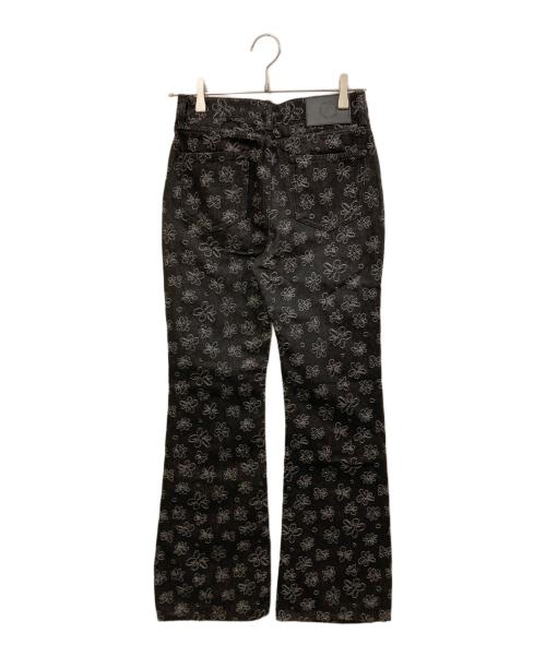 Matin Kim（マーティン・キム）matin kim (マーティン・キム) ジャガードデニムパンツ ブラック サイズ:SIZE Sの古着・服飾アイテム