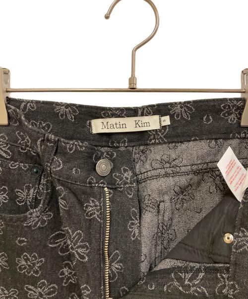 Matin Kim（マーティン・キム）matin kim (マーティン・キム) ジャガードデニムパンツ ブラック サイズ:SIZE Sの古着・服飾アイテム