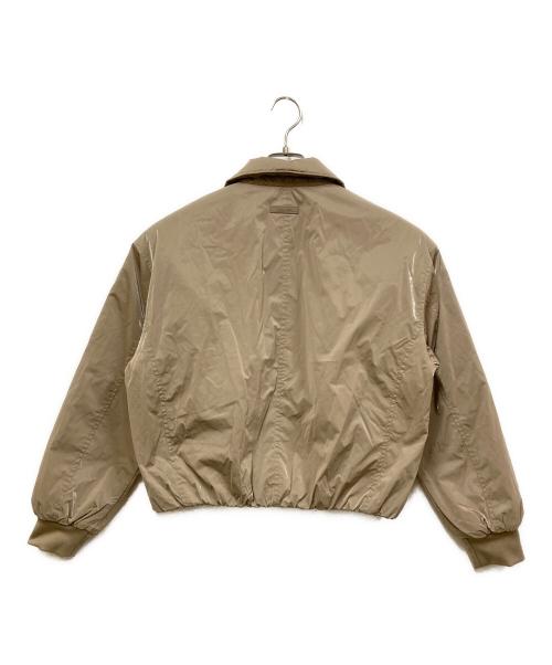 Calvin Klein Jeans（カルバンクラインジーンズ）Calvin Klein Jeans (カルバンクラインジーンズ) インサレーションボンバージャケット ベージュ サイズ:SIZE XSの古着・服飾アイテム