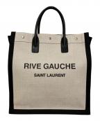 Saint Laurent Parisサンローランパリ）の古着「RIVE GAUCHE/トートバッグ」｜アイボリー×ブラック