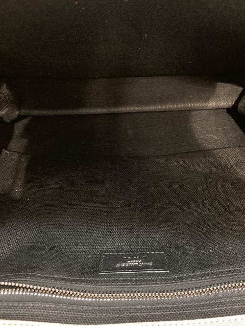 Saint Laurent Paris（サンローランパリ）Saint Laurent Paris (サンローランパリ) RIVE GAUCHE/トートバッグ アイボリー×ブラック サイズ:表記なしの古着・服飾アイテム