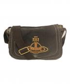 Vivienne Westwoodヴィヴィアンウエストウッド）の古着「オーブキャンバスショルダーバッグ/EDGWARE・エッジウェア」｜ブラック