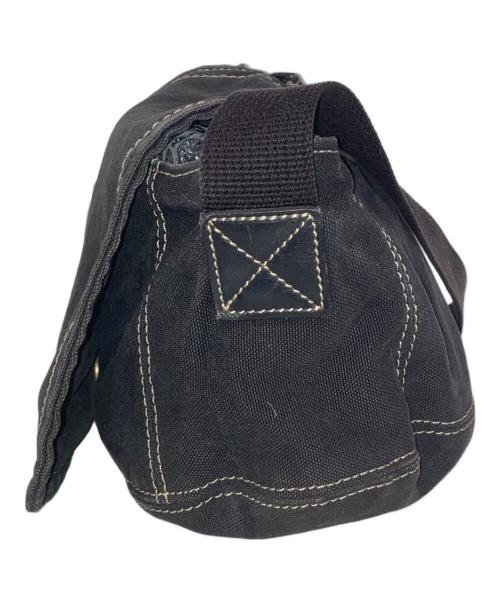 Vivienne Westwood（ヴィヴィアンウエストウッド）Vivienne Westwood (ヴィヴィアンウエストウッド) オーブキャンバスショルダーバッグ ブラックの古着・服飾アイテム