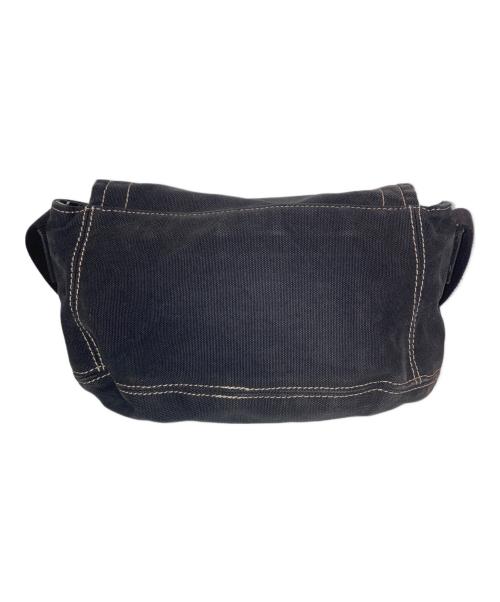 Vivienne Westwood（ヴィヴィアンウエストウッド）Vivienne Westwood (ヴィヴィアンウエストウッド) オーブキャンバスショルダーバッグ ブラックの古着・服飾アイテム