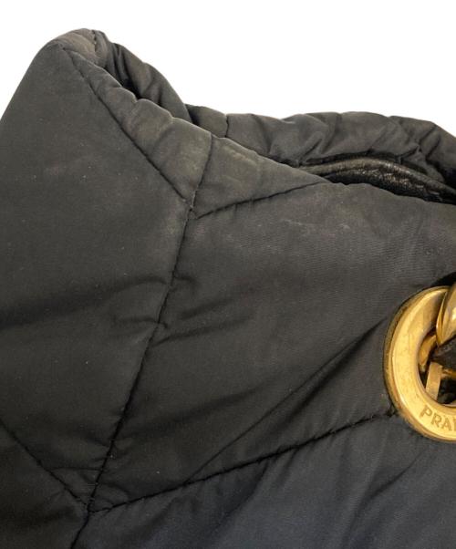 PRADA（プラダ）PRADA (プラダ) ナイロンチェーンハンドルトートバッグ/ギャランティカード・保存袋付 NERO サイズ:表記なしの古着・服飾アイテム