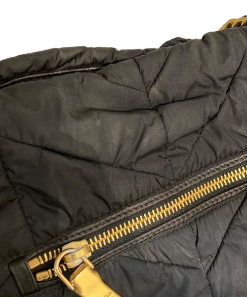 PRADA（プラダ）PRADA (プラダ) ナイロンチェーンハンドルトートバッグ/ギャランティカード・保存袋付 NERO サイズ:表記なしの古着・服飾アイテム