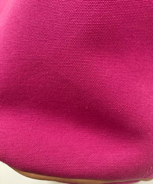 HERMES（エルメス）HERMES (エルメス) パニエドプラージュPMキャンバストートバッグ ショッキングピンクの古着・服飾アイテム