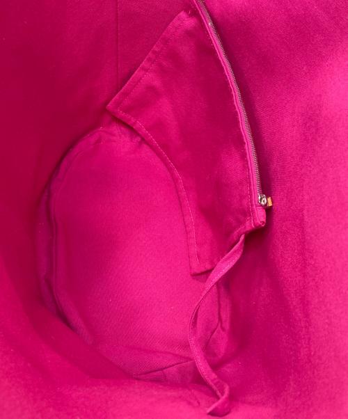 HERMES（エルメス）HERMES (エルメス) パニエドプラージュPMキャンバストートバッグ ショッキングピンクの古着・服飾アイテム