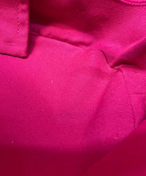 HERMES（エルメス）HERMES (エルメス) パニエドプラージュPMキャンバストートバッグ ショッキングピンクの古着・服飾アイテム