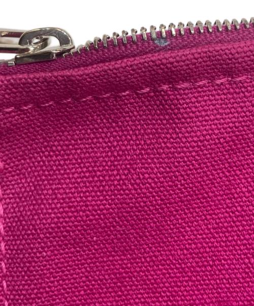 HERMES（エルメス）HERMES (エルメス) パニエドプラージュPMキャンバストートバッグ ショッキングピンクの古着・服飾アイテム