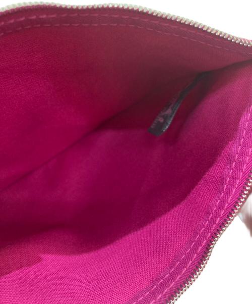 HERMES（エルメス）HERMES (エルメス) パニエドプラージュPMキャンバストートバッグ ショッキングピンクの古着・服飾アイテム