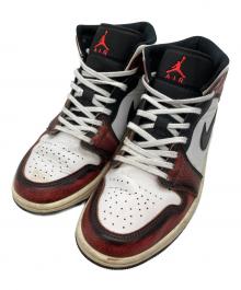NIKE（ナイキ）の古着「Air Jordan 1 Mid "Wear Away」｜ホワイト×レッド