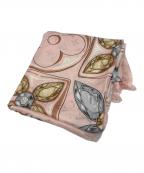 LOUIS VUITTONルイ ヴィトン）の古着「モノグラム フラワー プレシャス ドラゴンストール」｜ピンク