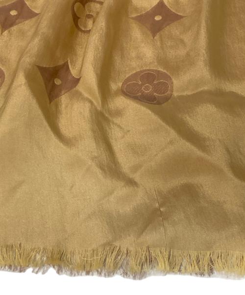 LOUIS VUITTON（ルイ ヴィトン）LOUIS VUITTON (ルイ ヴィトン) モノグラムシャインショール ベージュの古着・服飾アイテム