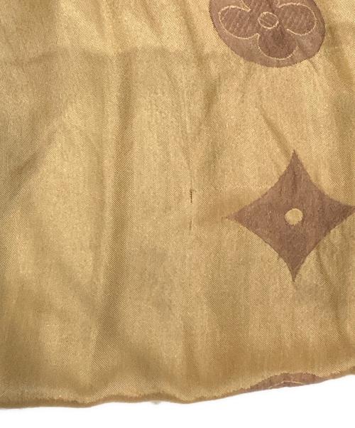 LOUIS VUITTON（ルイ ヴィトン）LOUIS VUITTON (ルイ ヴィトン) モノグラムシャインショール ベージュの古着・服飾アイテム