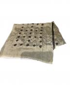 LOUIS VUITTONルイ ヴィトン）の古着「モノグラムシャインショール」｜ベージュ×ブラック