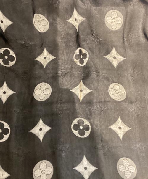 LOUIS VUITTON（ルイ ヴィトン）LOUIS VUITTON (ルイ ヴィトン) モノグラムシャインショール ベージュ×ブラックの古着・服飾アイテム