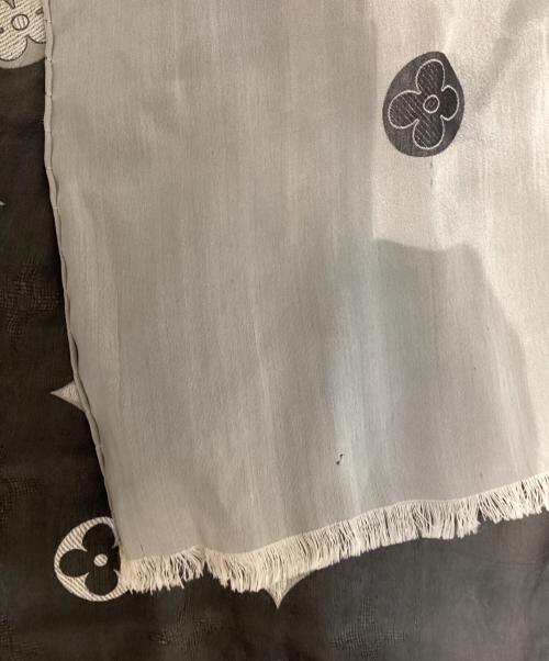 LOUIS VUITTON（ルイ ヴィトン）LOUIS VUITTON (ルイ ヴィトン) モノグラムシャインショール ベージュ×ブラックの古着・服飾アイテム