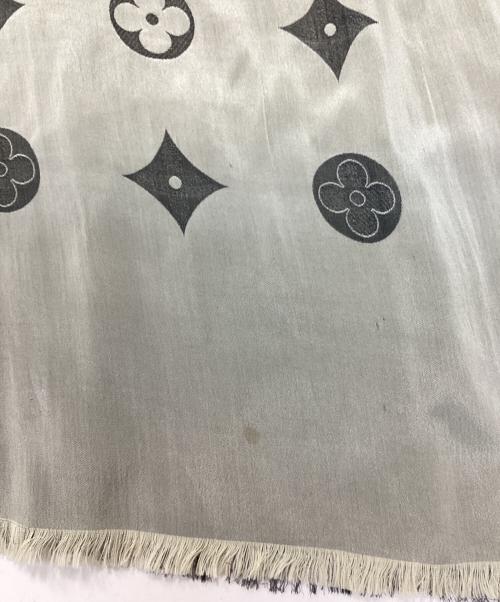 LOUIS VUITTON（ルイ ヴィトン）LOUIS VUITTON (ルイ ヴィトン) モノグラムシャインショール ベージュ×ブラックの古着・服飾アイテム