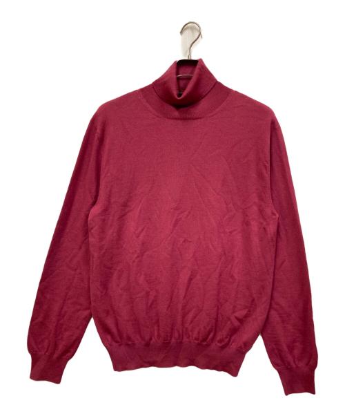 Cruciani（クルチアーニ）CRUCIANI (クルチアーニ) タートルネックニット ピンク サイズ:52の古着・服飾アイテム