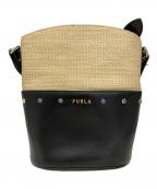 FURLAフルラ）の古着「SHARE MINI BUCKET」｜ブラック×ベージュ