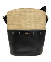 FURLA（フルラ）の古着「SHARE MINI BUCKET」｜ブラック×ベージュ