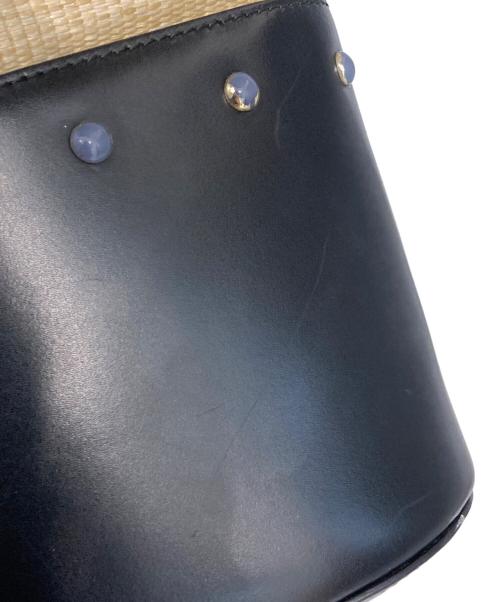 FURLA（フルラ）FURLA (フルラ) SHARE MINI BUCKET ブラック×ベージュ サイズ:-の古着・服飾アイテム