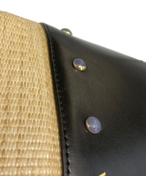 FURLA（フルラ）FURLA (フルラ) SHARE MINI BUCKET ブラック×ベージュ サイズ:-の古着・服飾アイテム