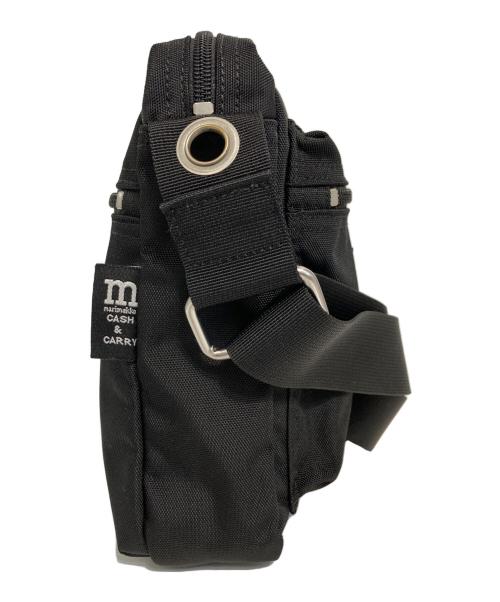 marimekko（マリメッコ）marimekko (マリメッコ) Cash&Carry ナイロンショルダーバッグ ブラックの古着・服飾アイテム