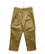 FREAK'S STORE×RED KAPフリークスストア×レッド キャップ）の古着「スーパーワイドタックチノ」｜ベージュ