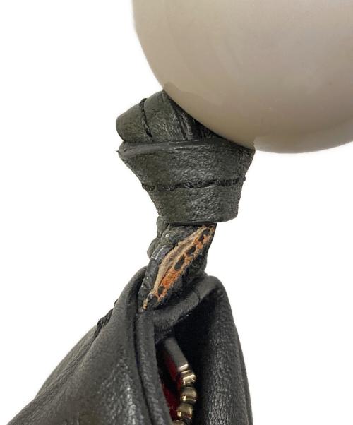 kawa-kawa（カワカワ）kawa-kawa (カワカワ) 大玉ビーズレザーハンドバッグ ブラック サイズ:表記なしの古着・服飾アイテム