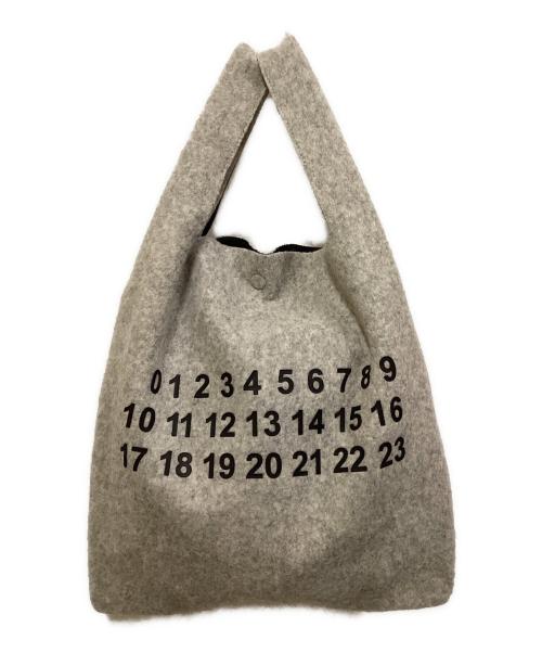 Maison Margiela（メゾンマルジェラ）Maison Margiela (メゾンマルジェラ) 19AWウールトートバッグ グレーの古着・服飾アイテム