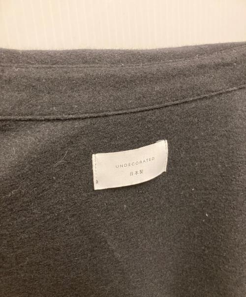 UNDECORATED（アンデコレイテッド）UNDECORATED (アンデコレイテッド) Wool Knit Smooth Shirt/ウールニットスムースシャツ ブラック サイズ:0.の古着・服飾アイテム