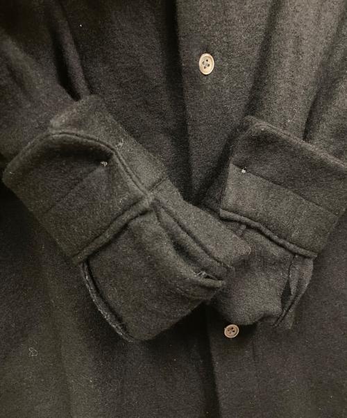 UNDECORATED（アンデコレイテッド）UNDECORATED (アンデコレイテッド) Wool Knit Smooth Shirt/ウールニットスムースシャツ ブラック サイズ:0.の古着・服飾アイテム