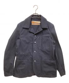 SOUND MAN（サウンドマン）の古着「サファリジャケット/ワークカバーオール」｜ネイビー