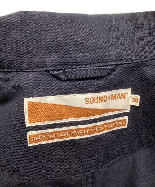 SOUND MAN（サウンドマン）SOUND MAN (サウンドマン) サファリジャケット/ワークカバーオール ネイビー サイズ:SIZE 36の古着・服飾アイテム