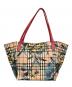 BURBERRY LONDON (バーバリーロンドン) BURBERRY HAYMARKET フローラルプリントトートバック ピンクベージュ：20000円
