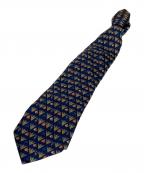 HERMESエルメス）の古着「総柄シルクネクタイ」｜ネイビー