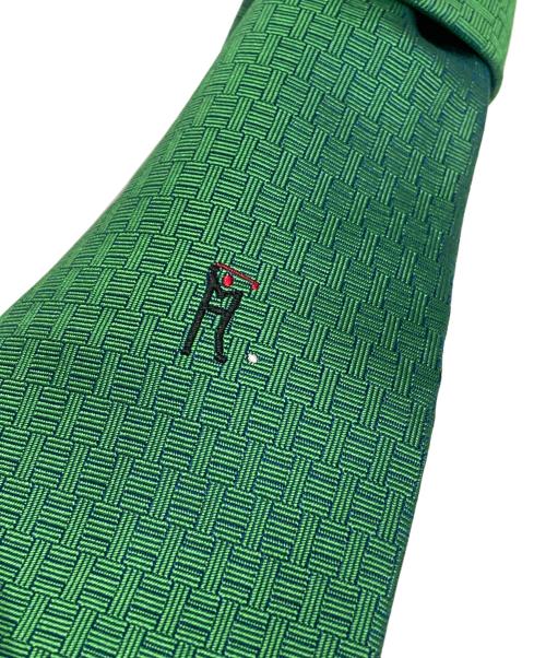 HERMES（エルメス）HERMES (エルメス) ファソネ織 シルクネクタイ グリーン サイズ:-の古着・服飾アイテム