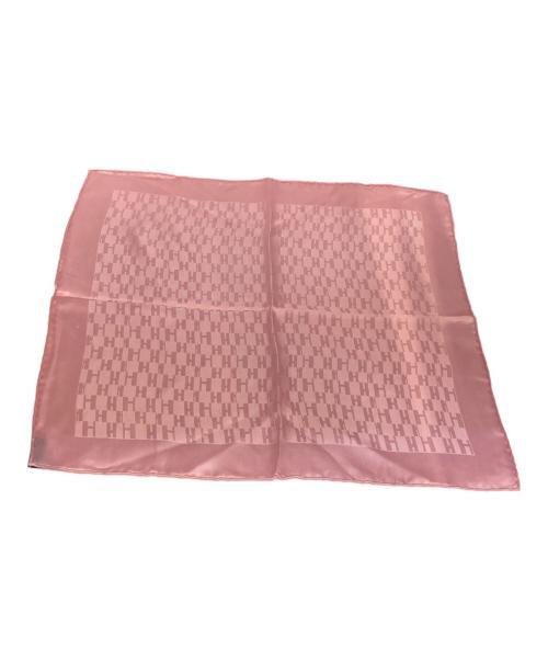 HERMES（エルメス）HERMES (エルメス) グランH プチカレ40 シルクスカーフ ピンクの古着・服飾アイテム