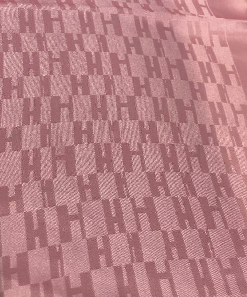 HERMES（エルメス）HERMES (エルメス) グランH プチカレ40 シルクスカーフ ピンクの古着・服飾アイテム