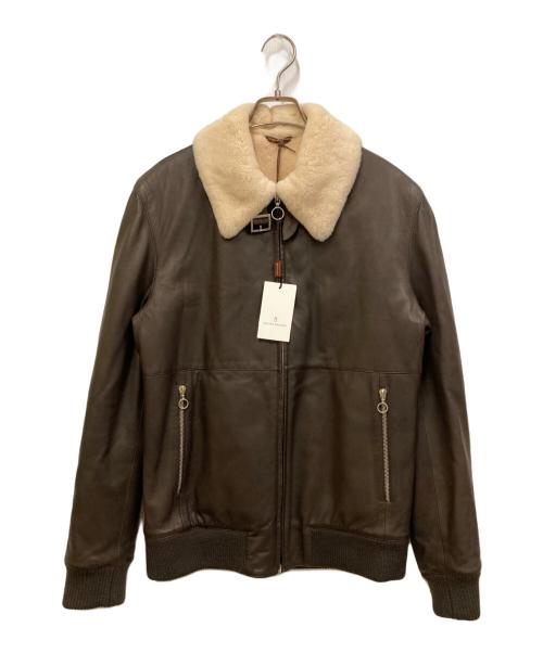 SERAPHIN（セラフィン）SERAPHIN (セラフィン) シープレザーフライトジャケット ブラウン サイズ:46 未使用品の古着・服飾アイテム
