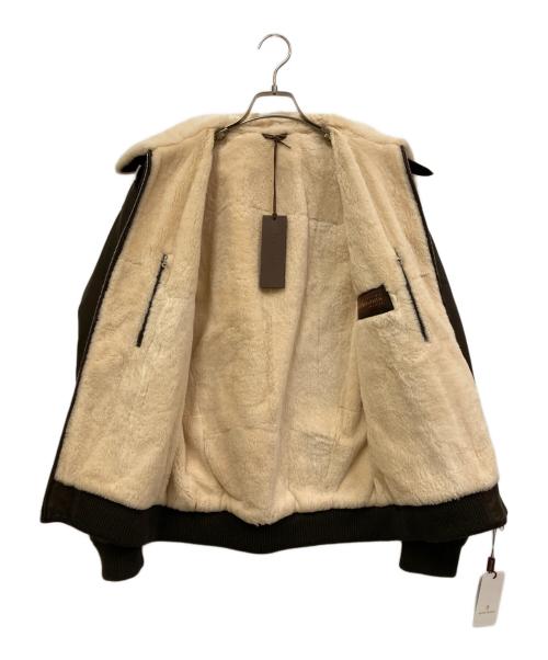 SERAPHIN（セラフィン）SERAPHIN (セラフィン) シープレザーフライトジャケット ブラウン サイズ:46 未使用品の古着・服飾アイテム
