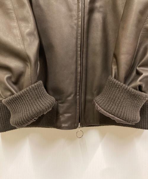 SERAPHIN（セラフィン）SERAPHIN (セラフィン) シープレザーフライトジャケット ブラウン サイズ:46 未使用品の古着・服飾アイテム