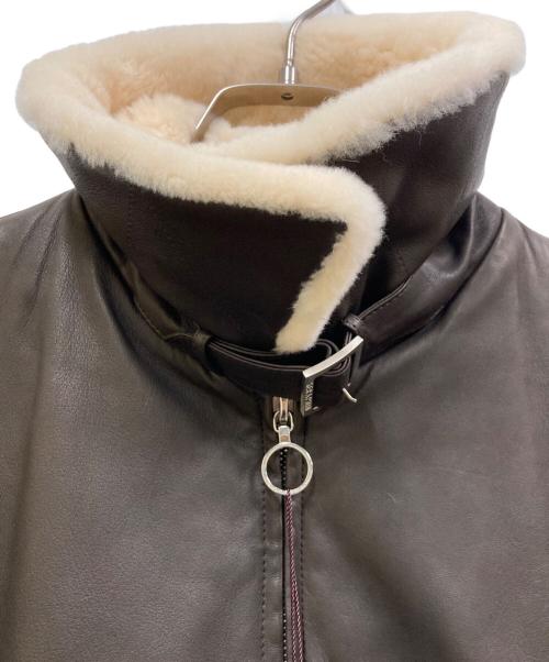 SERAPHIN（セラフィン）SERAPHIN (セラフィン) シープレザーフライトジャケット ブラウン サイズ:46 未使用品の古着・服飾アイテム