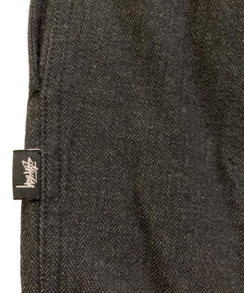 stussy（ステューシー）stussy (ステューシー) ヘリンボーンシェフパンツ ブラック サイズ:SIZE XLの古着・服飾アイテム