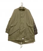 WTAPSダブルタップス）の古着「20SS W51 JACKET.COTTON WEATHER/ミリタリーコート」｜オリーブ