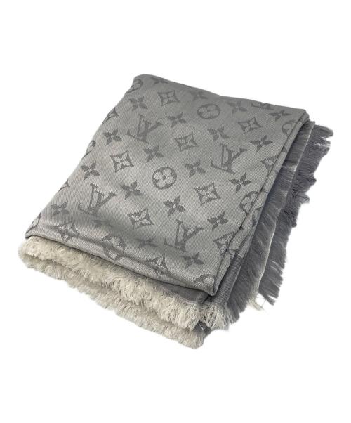 LOUIS VUITTON（ルイ ヴィトン）LOUIS VUITTON (ルイ ヴィトン) ショール・モノグラム デニム グレーの古着・服飾アイテム